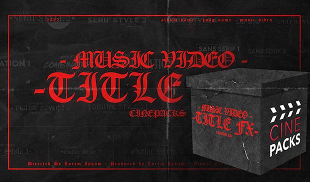 CinePacks - Music Video Title FX