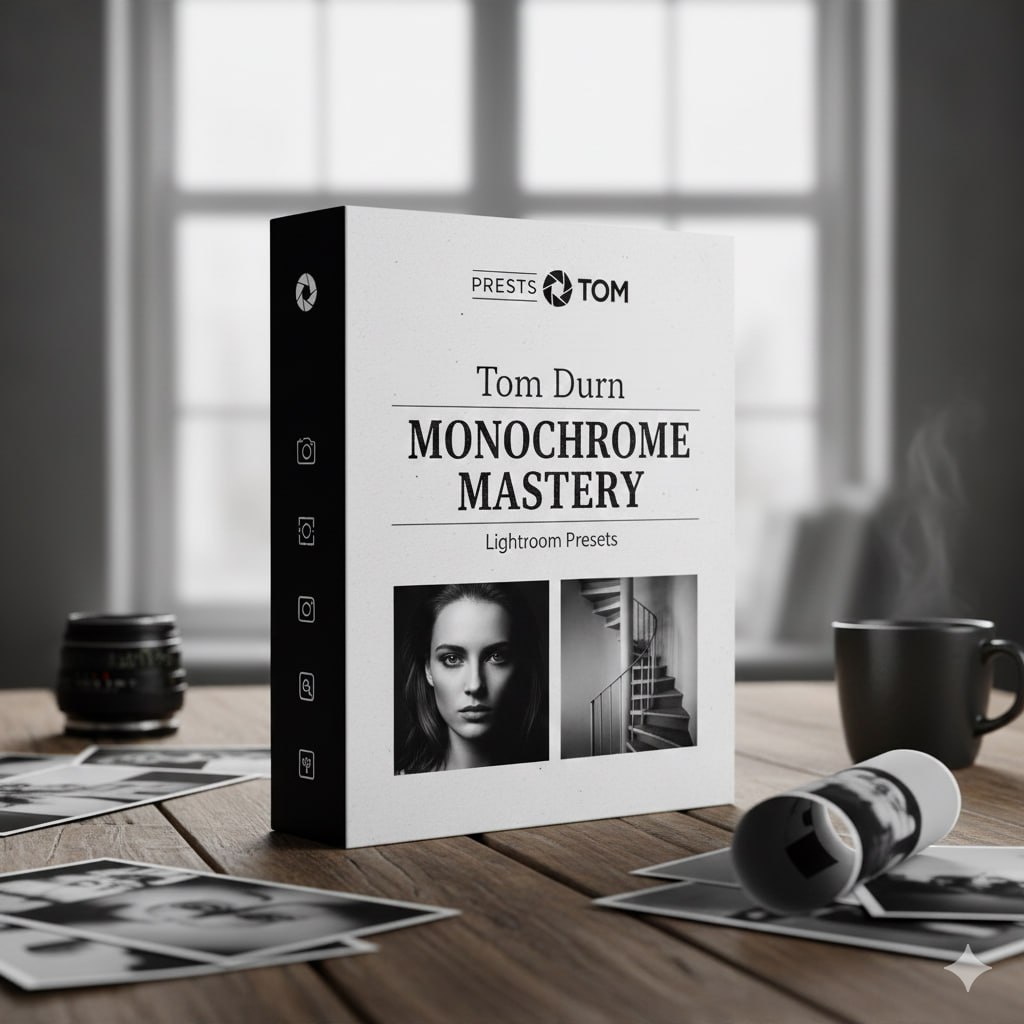 PRESETS BY TOM - Tom Durn - Monochrome Mastery - Lightroom Presets