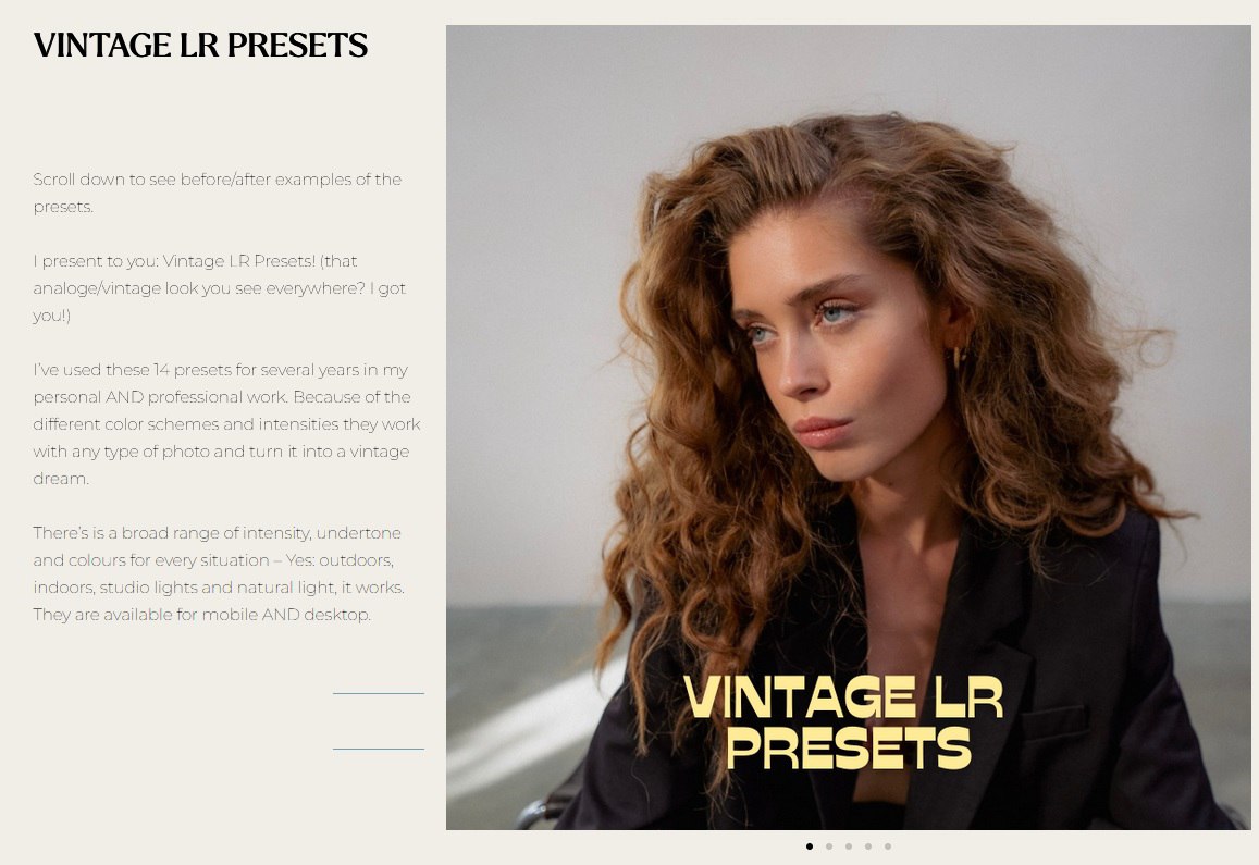 Eva Glasbee - Vintage Lightroom Preset