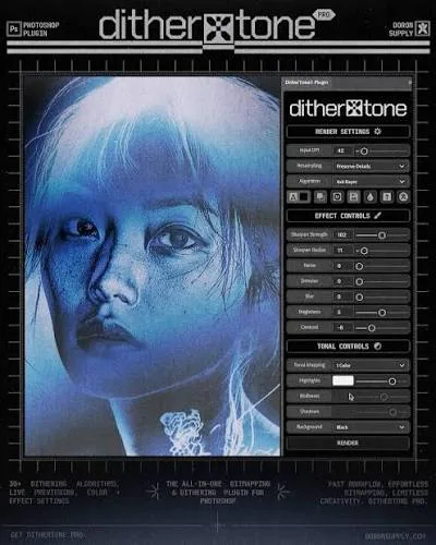 Doron Supply - Dithertone Pro Plugin for Photoshop